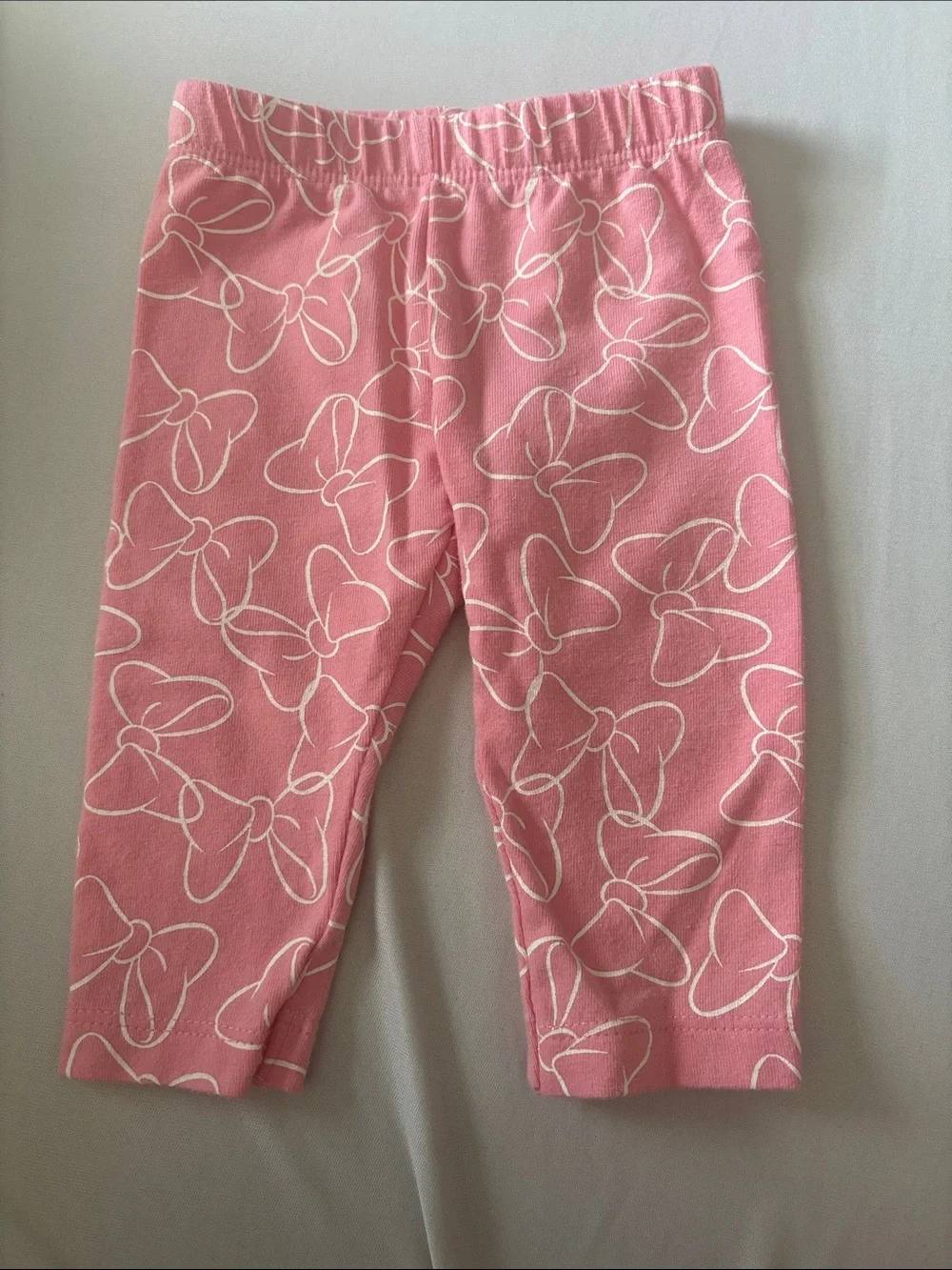 Carter's Pink Bow-Print Knit Leggings